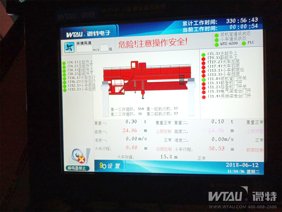 哈電集團(tuán)多臺橋式起重機(jī)安全監(jiān)控系統(tǒng)順利驗(yàn)收